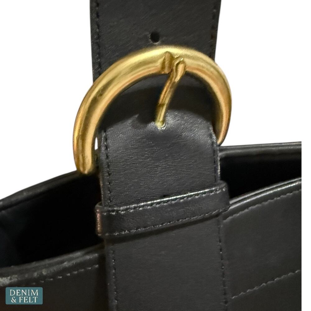 Coach Vintage Soho‎ Lafayette 4140 Black Genuine Leather Tote Shoulder Bag - Picture 11 of 13